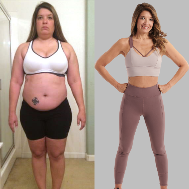 Weight loss before and after