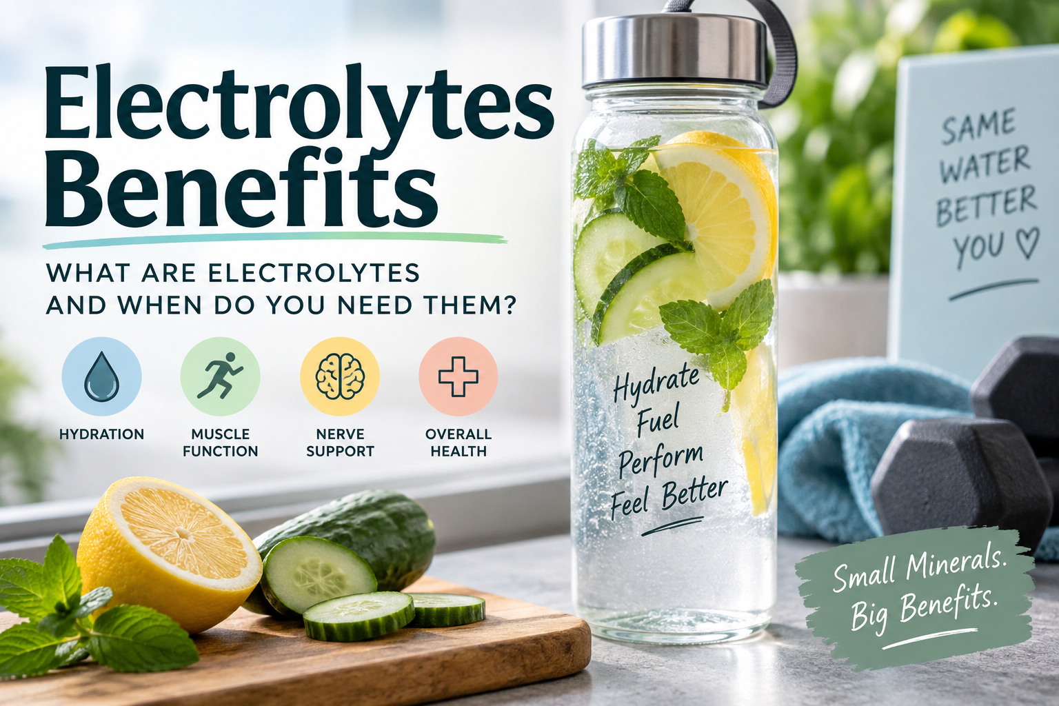 Electrolytes Benefits: What Are Electrolytes and When Do You Need Them?